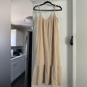 Midi linen dress